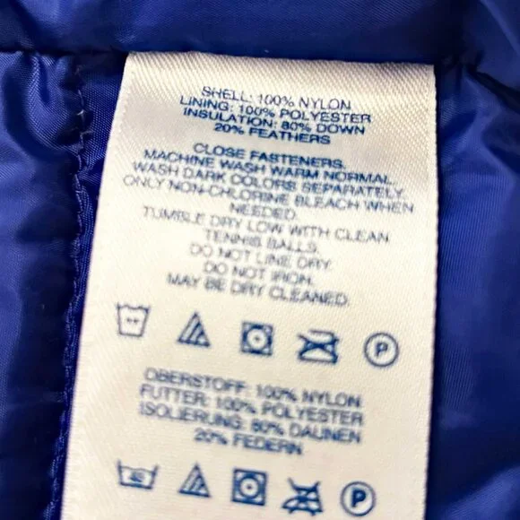 Land's End Blue Puffer Vest - Size XL - Picture 8 of 8